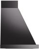 Ilve® Nostalgie II Noblesse 48" Glossy Black Wall Mounted Range Hood with Brass Trim-2