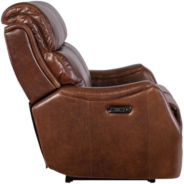 Hooker® Furniture MS Harlan Carrington Walnut Power Reclining Loveseat with Power Headrest-3