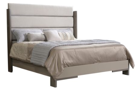 Country View Woodworking Customizable Queen Upholstered Split Panel Bed-0