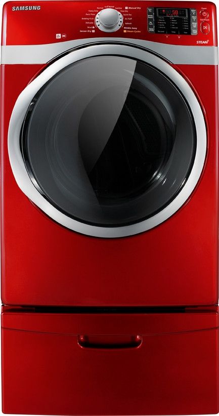 Samsung 7.5 Cu. Ft. Tango Red Front Load Gas Dryer-0