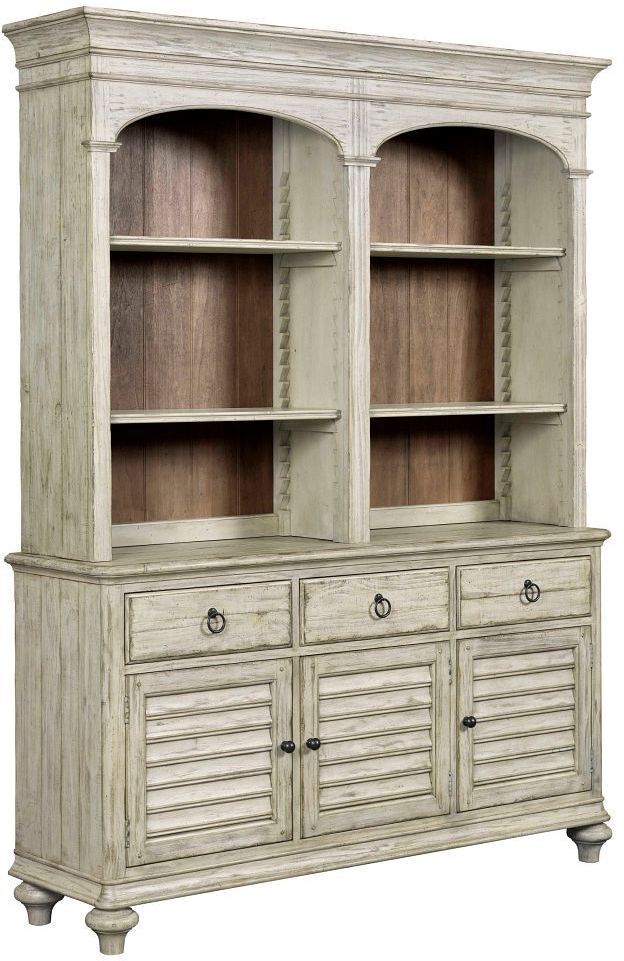 Kincaid® Weatherford Cornsilk Hastings Open Hutch and Buffet-0