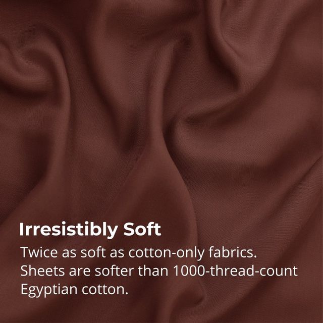 Cariloha Aloha 4-Piece Maroon Sunset Queen Soft Sheet Set-2