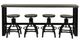 Powell® Haywood 5-Piece Black/Gray Sofa Bar Set-4