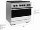 ZLINE Marino 36" Satin Stainless Steel Pro Style Gas Range with White Matte Door and Matte Black Accents-2