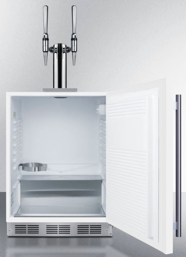 Summit® Commercial 24" White Built In Nitro-Infused Coffee Kegerator-3