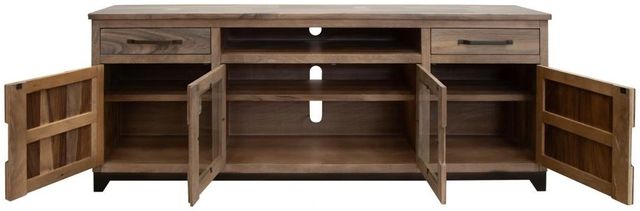 International Furniture Direct Natural Parota Brown 80" TV Stand-3