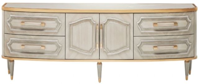 Michael Amini® St. Charles Dove Gray Media Cabinet-1