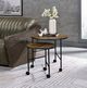 ACME Furniture Oblis Vintage Oak Nesting Table with Black Base-1