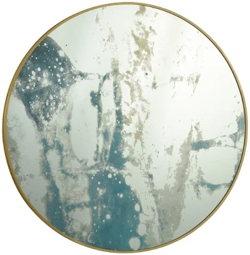 Stylecraft Austin Allen James Ocean Blues Round Mirror -0