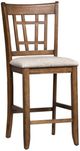 Liberty Furniture Santa Rosa II Antique Honey/Gray Lattice Back 24" Counter Chair-0