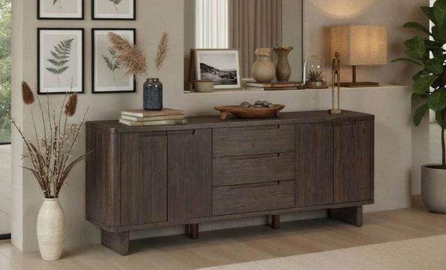 Nest Home Collections Trinity Dark Vitri Sideboard-1