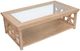 Magnussen Home® Coventry Honey Maple Rectangular Shelf Cocktail Table with Casters-3
