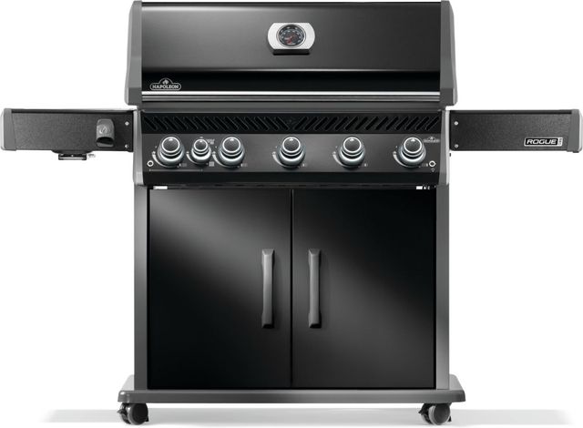 Napoleon Rogue® PRO 625 6-Burner Black Freestanding Liquid Propane Grill-0