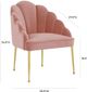 TOV Furniture Daisy Petite Blush Velvet Chair-4