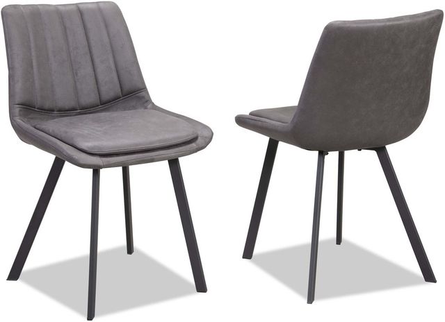 Mazin Furniture Carrie 5-Piece Deep Charcoal Dining Set-2