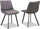 Mazin Furniture Carrie 5-Piece Deep Charcoal Dining Set-2