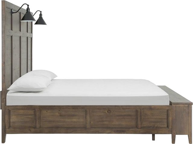 Magnussen Home® Bay Creek Toasted Nutmeg Complete King Lamp Panel Storage Bed-3