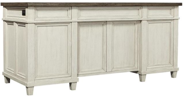 Aspenhome® Caraway Aged Ivory 66" Executive Desk-1