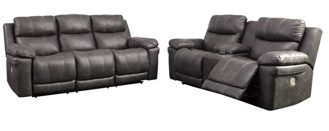 Signature Design by Ashley® Erlangen 2-Piece Midnight Living Room Set with Power Reclining Sofa-0