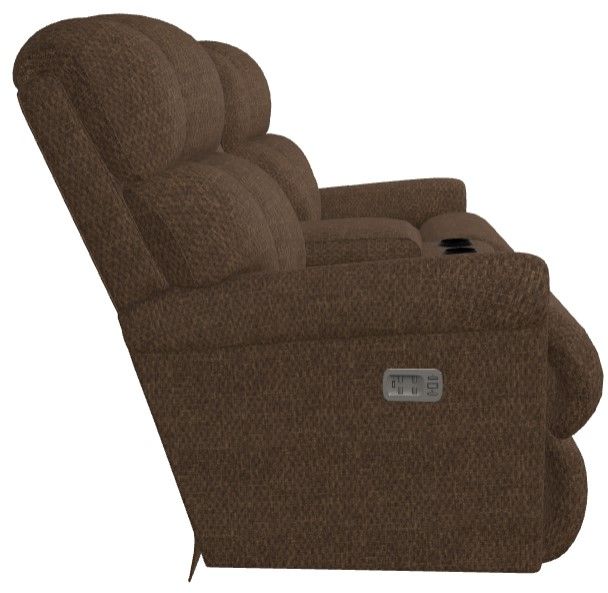 La-Z-Boy® Pinnacle Espresso Power Wall Reclining Loveseat with Console, Headrest, and Lumbar-2