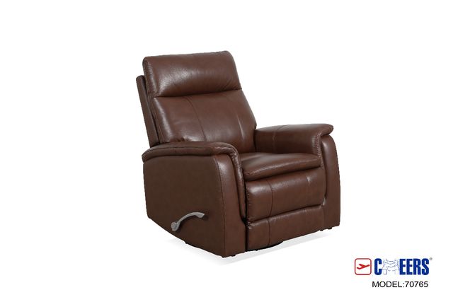 Oslo Power Leather Recliner - Brown-0