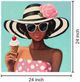 Classy Living Adventurous Ice Cream on Teal Wall Art-2