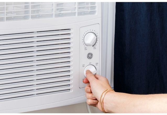 GE® 5,000 BTU White Window Mount Air Conditioner-1