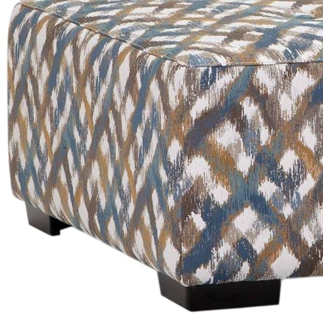 Franklin™ Rowan Colorsplash Indigo Ottoman-1