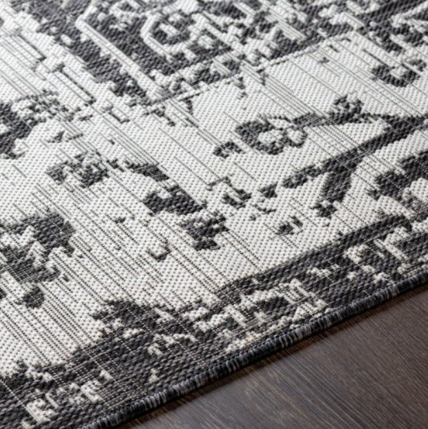 Surya Eagean Charcoal/Light Beige 4'x6' Area Rug-4