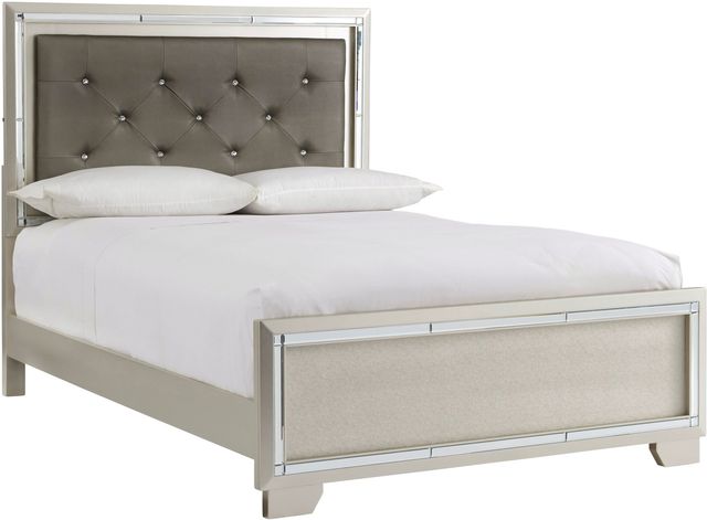 Signature Design by Ashley® Lonnix 2-Piece Silver Finish Full Panel Bed Set-1