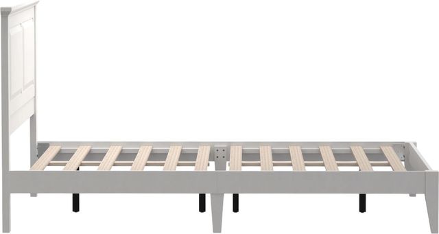 Rize Home Cottage Style Gloss White King 48" Panel Bed-2