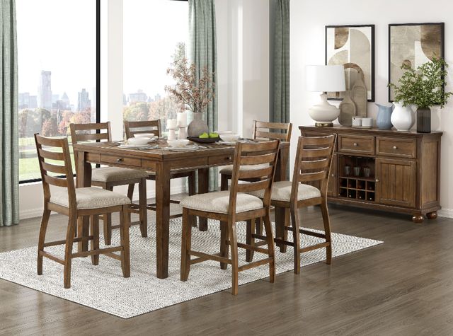 Homelegance® Tigard Cherry Counter Height Chair-1