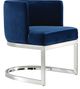 Meridian Furniture Gianna Navy/Chrome Velvet Dining Chair-0