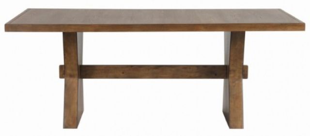 Furniture of America® Johannes Rustic Oak Dining Table-3