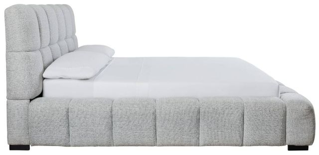 Signature Design by Ashley® Jesstean Light Gray California King Upholstered Panel Bed-2