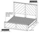 International Furniture Direct Balam Stained Dark Queen Panel Bed-2