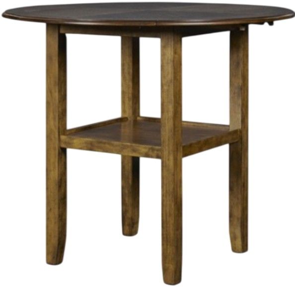 American Wholesale Furniture Gia 3-Piece Brown Counter Height Table Set-3