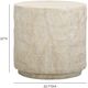 TOV Furniture Roxanne Travertine Concrete Indoor/Outdoor Side Table-1