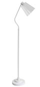 StyleCraft Halifax White Metal Task Floor Lamp-0