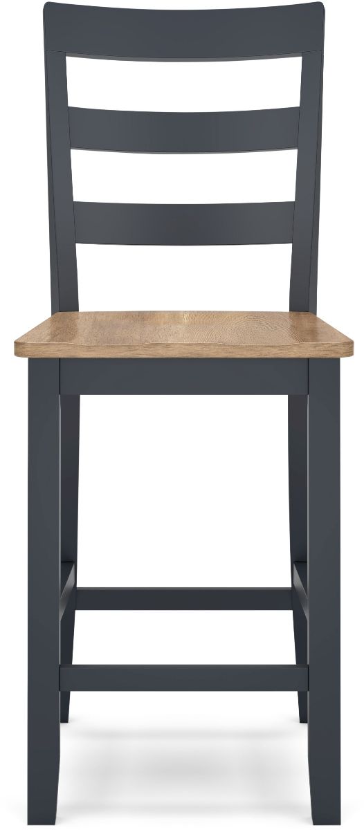 Signature Design by Ashley® Gesthaven Blue/Natural Barstool-1