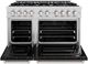 ZLINE Classic Series 48" Stainless Steel Pro Style Dual Fuel Range with Black Matte Door-1