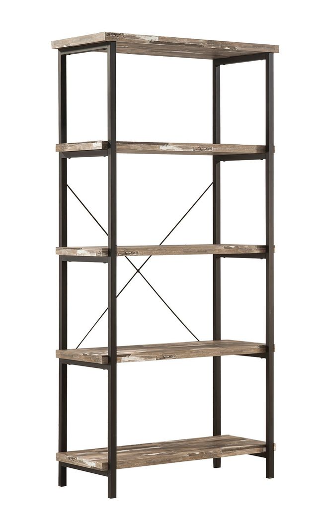 Coaster® Kemper Wathered Pine Bookcase-0