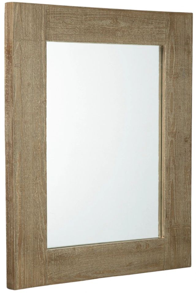 Signature Design by Ashley® Waltleigh Distressed Brown Accent Mirror-1