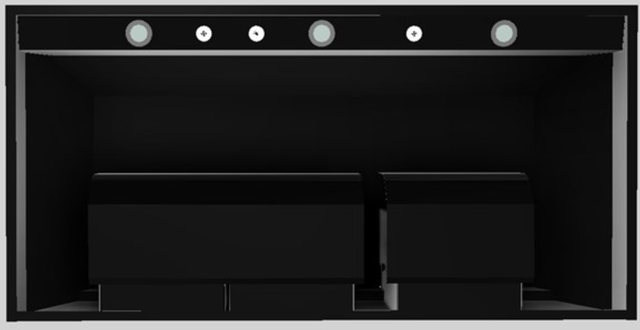 Vent-A-Hood® Designer Series 48" Black Wall Mounted Range Hood-1