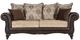 Coaster® Elmbrook 2-Piece Brown Upholstered Rolled Arm Living Room Set-2