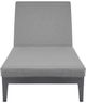 Armen Living Menorca Grey Outdoor Patio Adjustable Chaise Lounge Chair -1