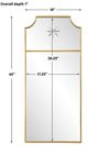 Uttermost® Caddington Brass Tall Mirror-2