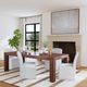 Bassett Mirror Meyer 2-Piece Gray Dining Side Chair-5