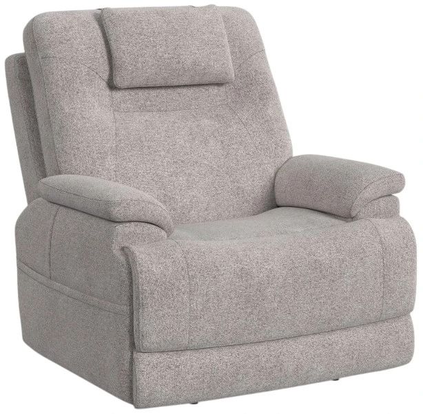 Flexsteel® Zecliner Model 2 Dove Power Sleep Recliner with Power Headrest and Lumbar-0
