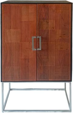 Coaster® Borman Black/Walnut Bar Cabinet